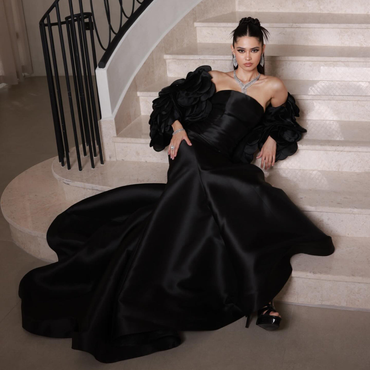 glamorous elegant black evening dresses Chic Mermaid Prom Party GownsSweetheart Sequined Dress This chic design was made to elevate your formal attire Black Formal Dresses & Evening