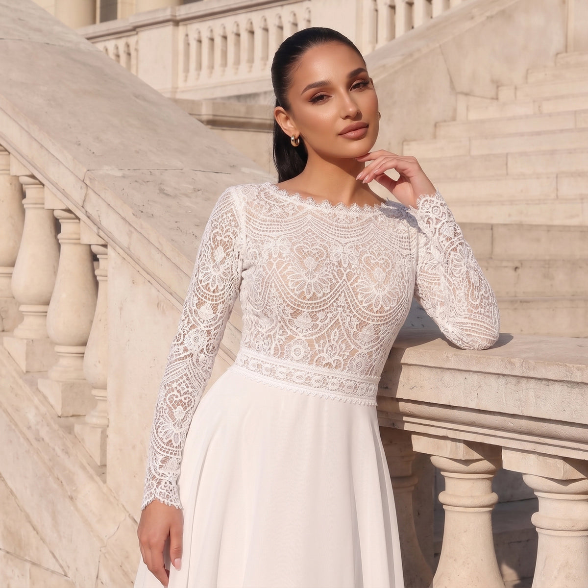 white chiffon overlay dress White Short Chiffon Dress W/Cape Overlay judyssmallworld