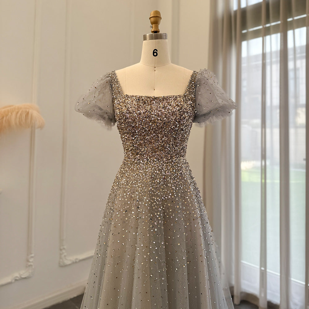 Dreamy Vow Chic Rose Pink Luxury Dubai Evening Dresses for Women Wedding Party Burgundy Gold Long Arabic Formal Prom Gown 109