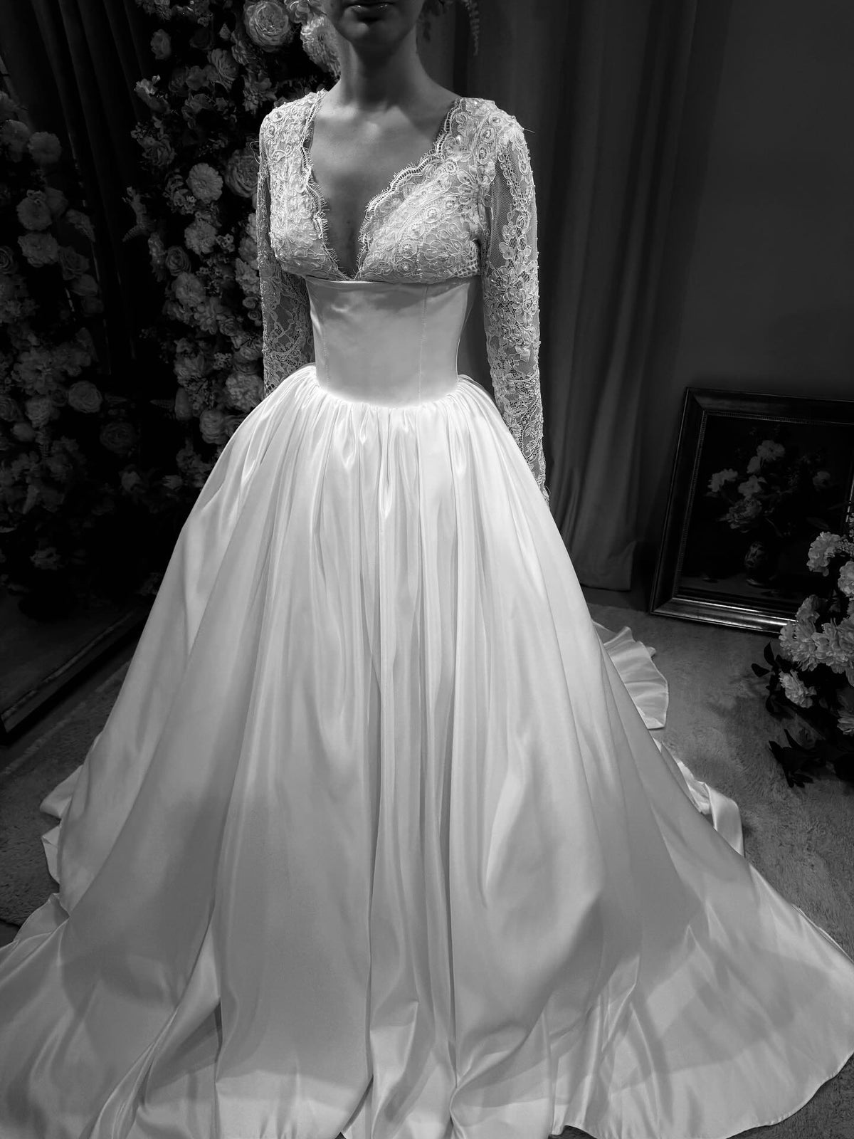 luxury pearl wedding dress 23 Stylish Wedding Dresses With Pearls to Fall in Love With