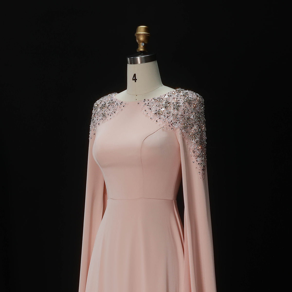 formal dresses with cape Elegant White Mermaid Evening Dress with Cape Sleeves SF280 – Sharon Said